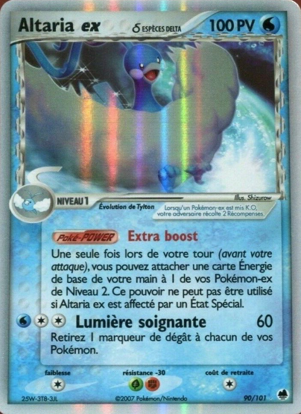 Altaria ex δ 90 — EX Dragon Frontiers (French Pokémon TCG card)