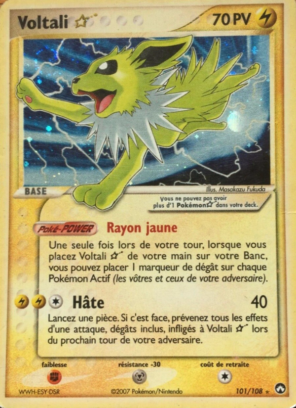 Voltali 101 — EX Power Keepers (French Pokémon TCG card)