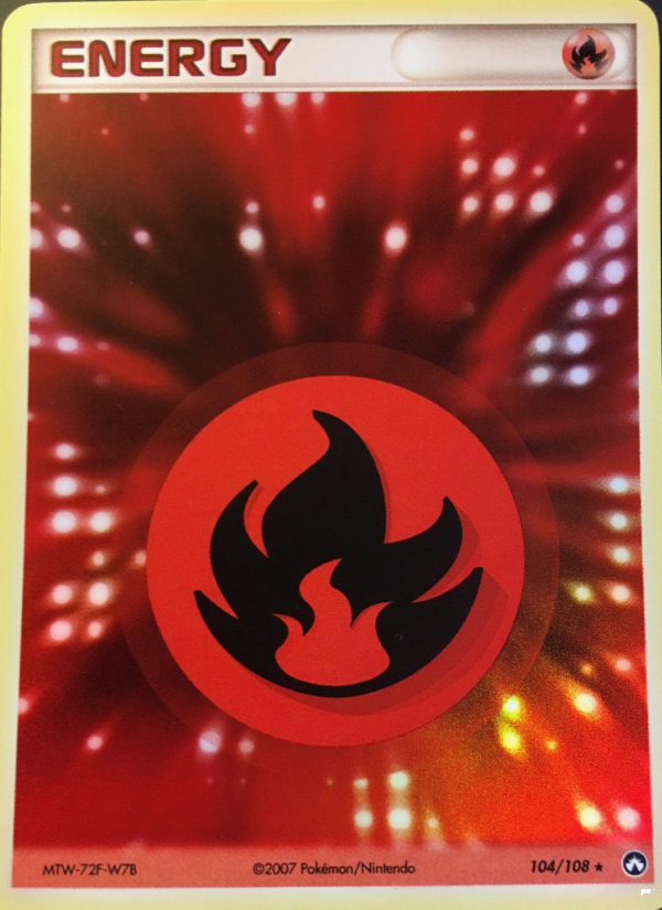 Énergie Feu 104 — EX Power Keepers (French Pokémon TCG card)