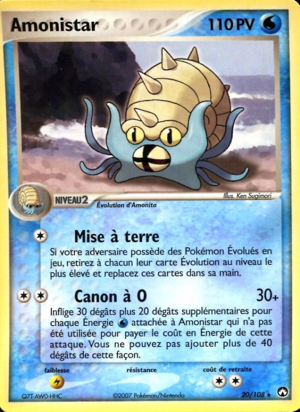 Amonistar 20 — EX Power Keepers (French Pokémon TCG card)