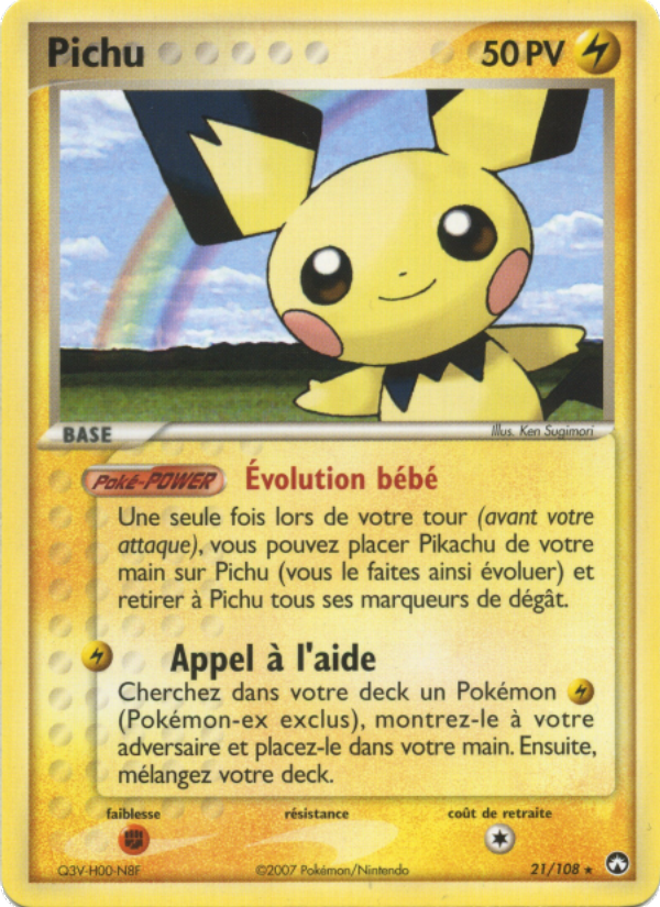 Pichu 21 — EX Power Keepers (French Pokémon TCG card)