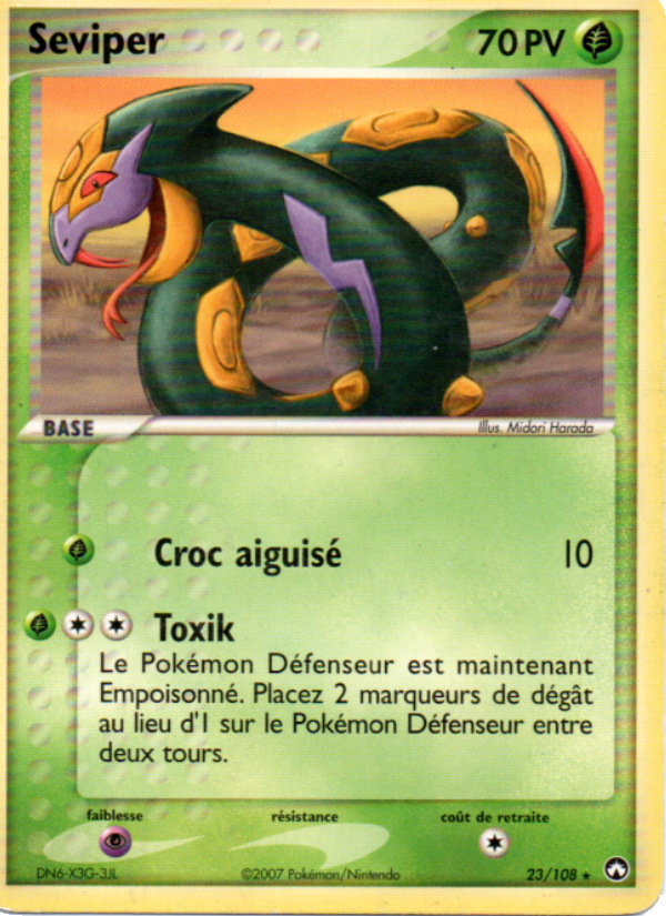Seviper 23 — EX Power Keepers (French Pokémon TCG card)