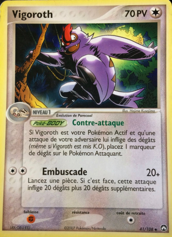 Vigoroth 41 — EX Power Keepers (French Pokémon TCG card)