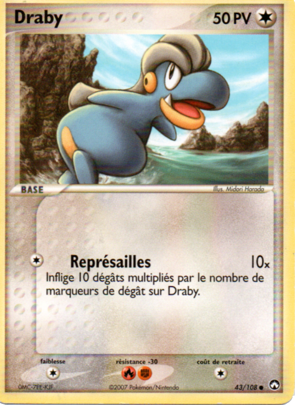 Draby 43 — EX Power Keepers (French Pokémon TCG card)