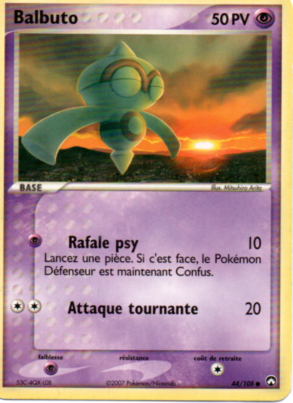 Balbuto 44 — EX Power Keepers (French Pokémon TCG card)