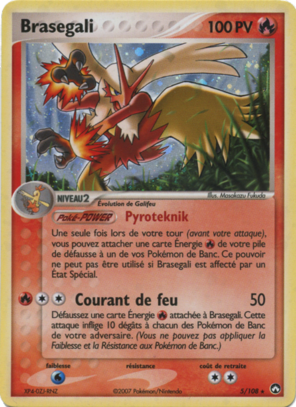 Brasegali 5 — EX Power Keepers (French Pokémon TCG card)