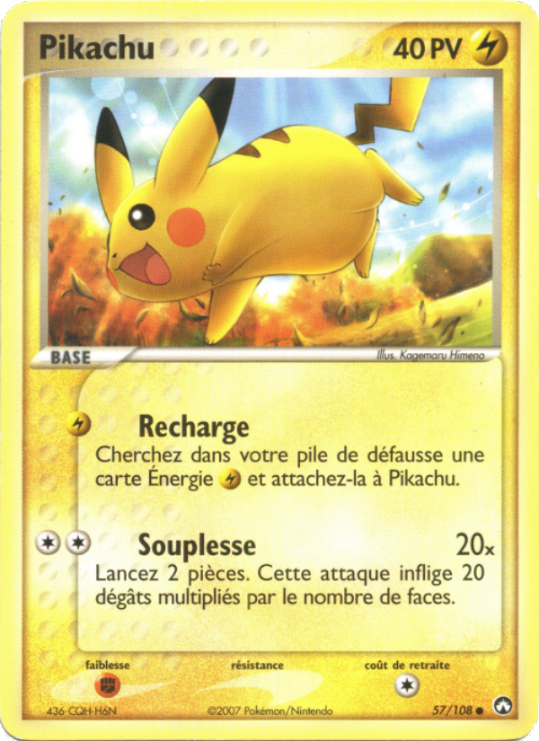 Pikachu 57 — EX Power Keepers (French Pokémon TCG card)