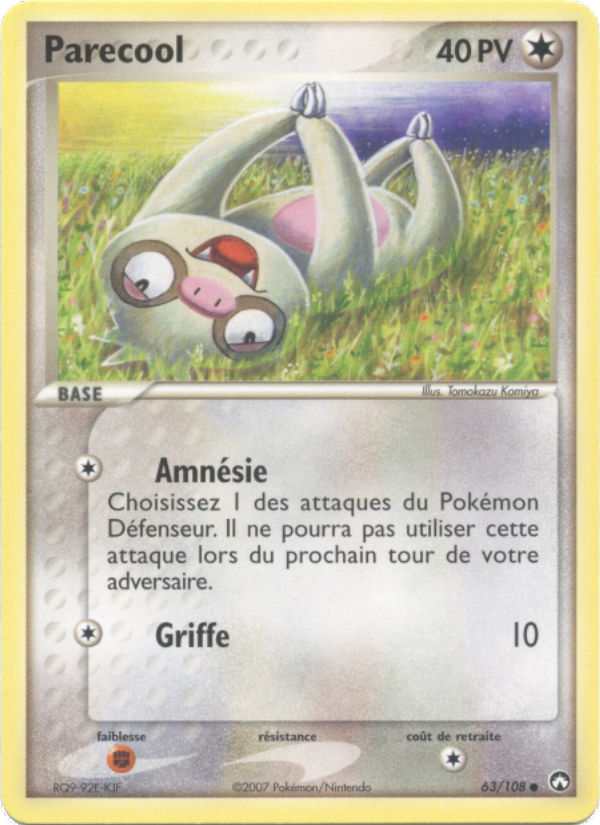 Parecool 63 — EX Power Keepers (French Pokémon TCG card)