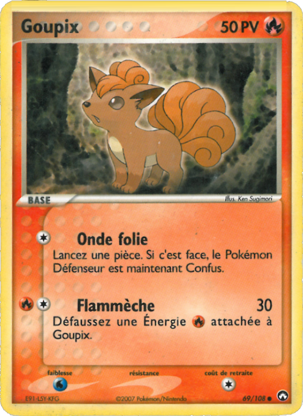 Goupix 69 — EX Power Keepers (French Pokémon TCG card)
