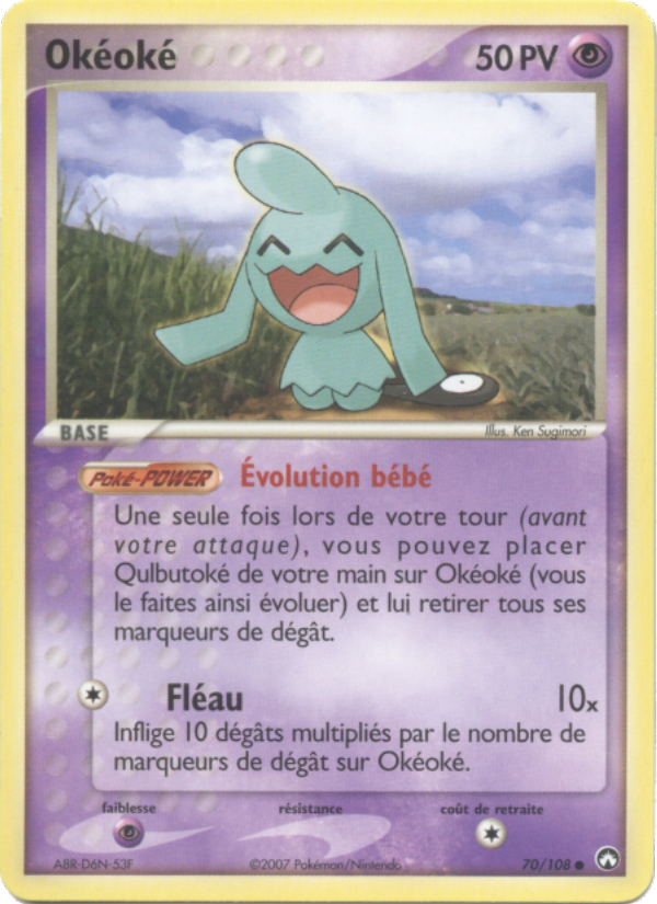 Okéoké 70 — EX Power Keepers (French Pokémon TCG card)