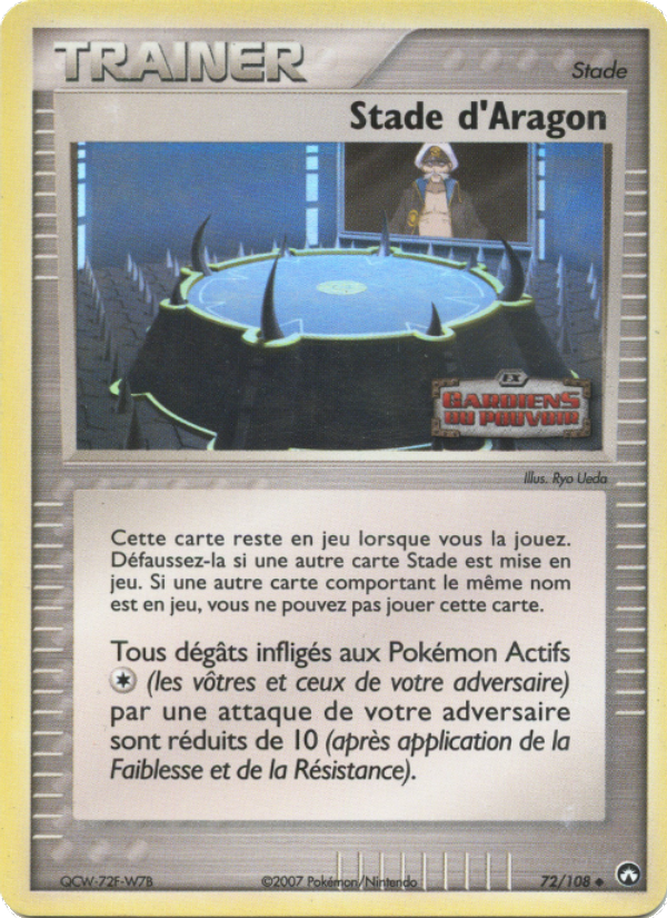 Stade d'Aragon 72 — EX Power Keepers (French Pokémon TCG card)