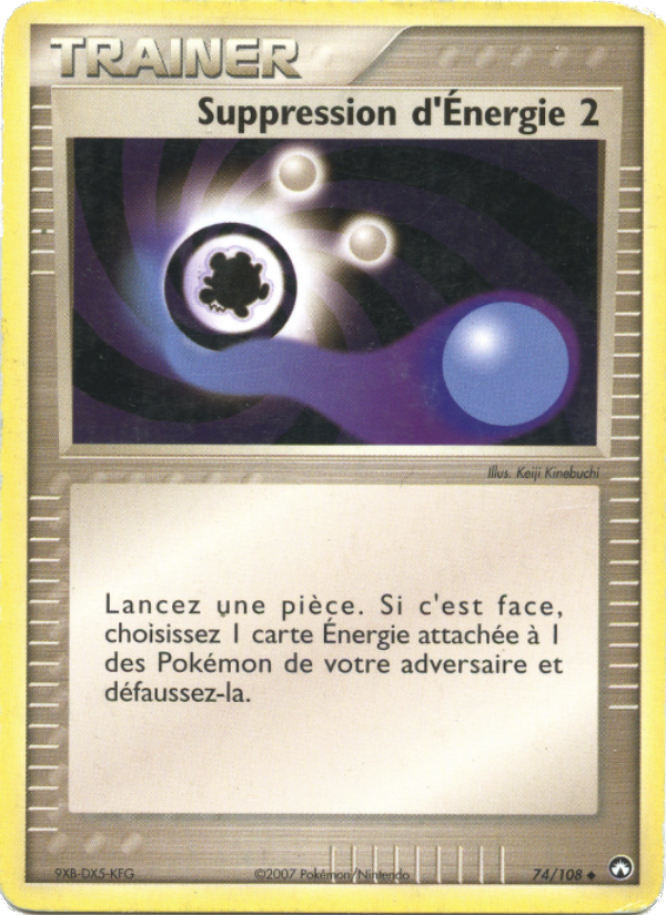 Suppression d'Énergie 2 74 — EX Power Keepers (French Pokémon TCG card)