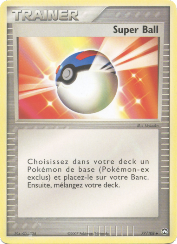 Super Ball 77 — EX Power Keepers (French Pokémon TCG card)