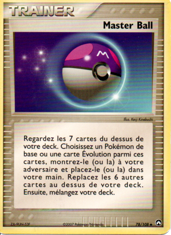 Master Ball 78 — EX Power Keepers (French Pokémon TCG card)