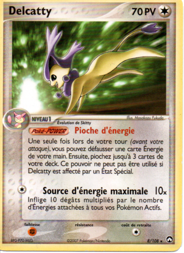 Delcatty 8 — EX Power Keepers (French Pokémon TCG card)