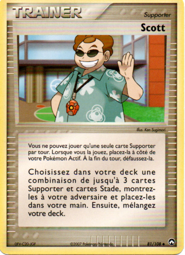 Scott 81 — EX Power Keepers (French Pokémon TCG card)