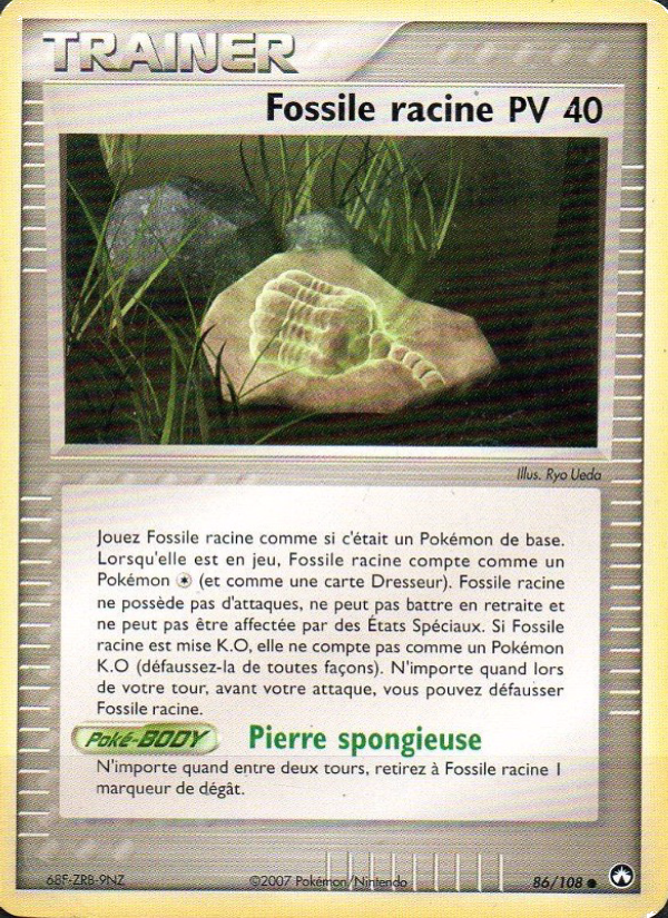 Fossile racine 86 — EX Power Keepers (French Pokémon TCG card)