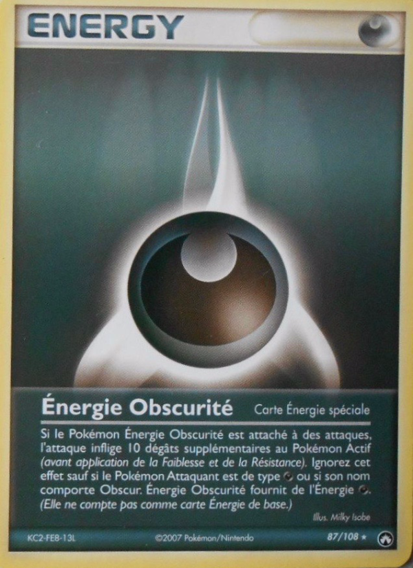 Énergie Obscurité 87 — EX Power Keepers (French Pokémon TCG card)