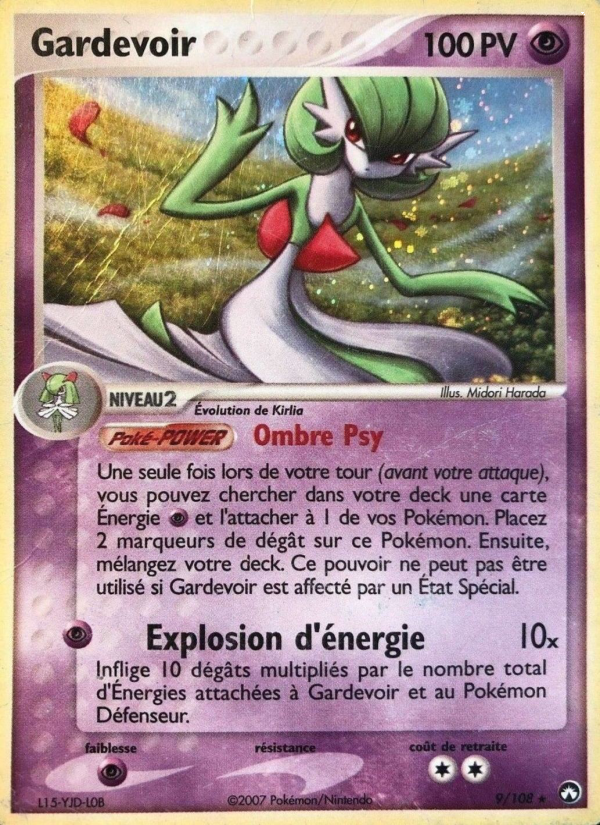 Gardevoir 9 — EX Power Keepers (French Pokémon TCG card)