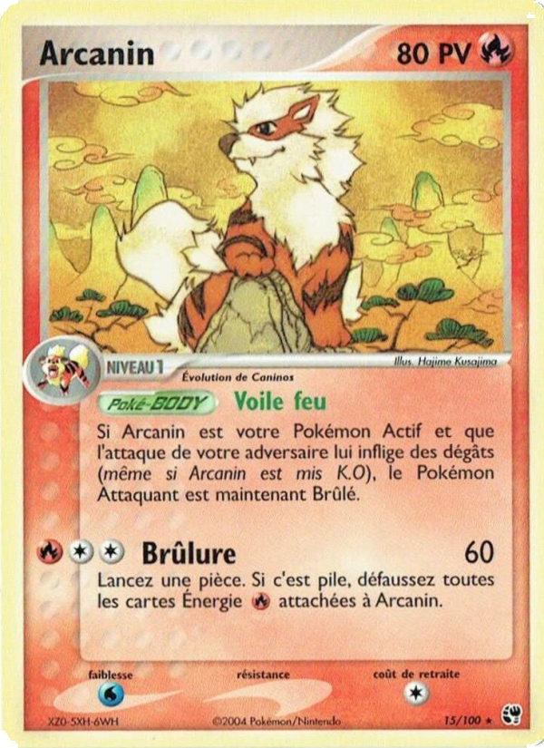 Arcanin 15 — EX Sandstorm (French Pokémon TCG card)