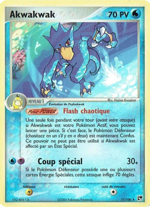Akwakwak 17 — EX Sandstorm (French Pokémon TCG card)