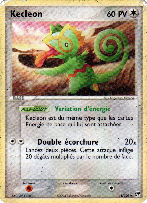 Kecleon 18 — EX Sandstorm (French Pokémon TCG card)