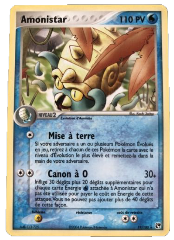 Amonistar 19 — EX Sandstorm (French Pokémon TCG card)