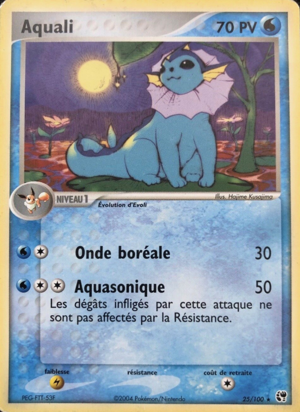 Aquali 25 — EX Sandstorm (French Pokémon TCG card)