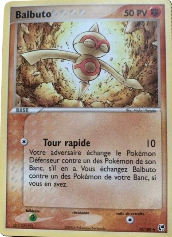 Balbuto 32 — EX Sandstorm (French Pokémon TCG card)