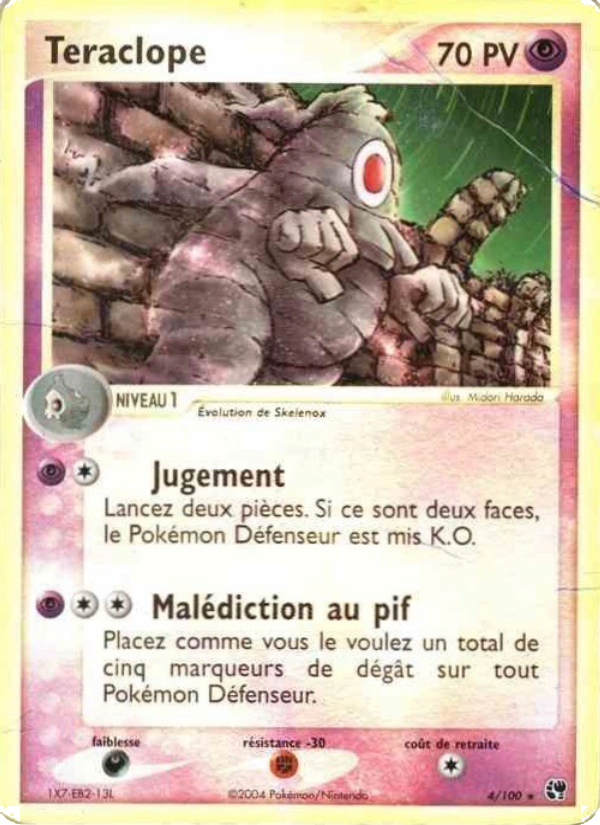 Teraclope 4 — EX Sandstorm (French Pokémon TCG card)