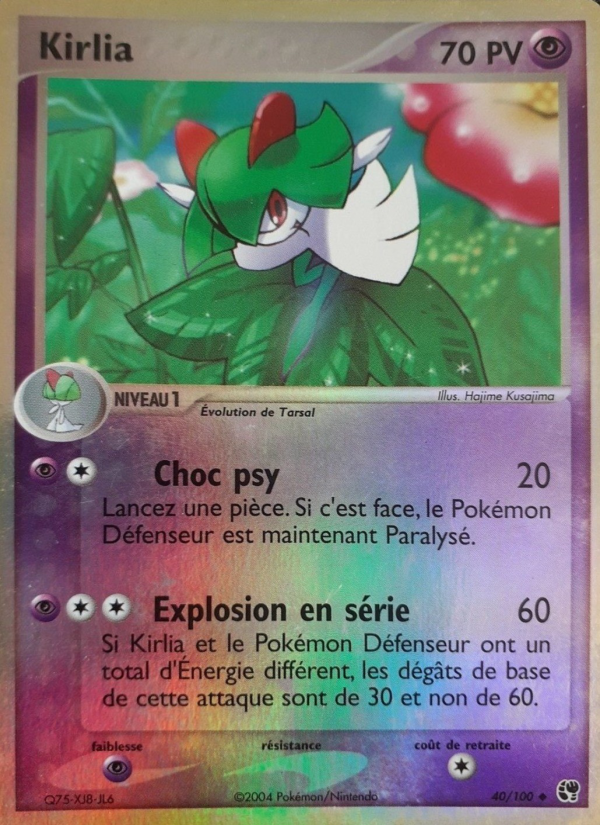Kirlia 40 — EX Sandstorm (French Pokémon TCG card)