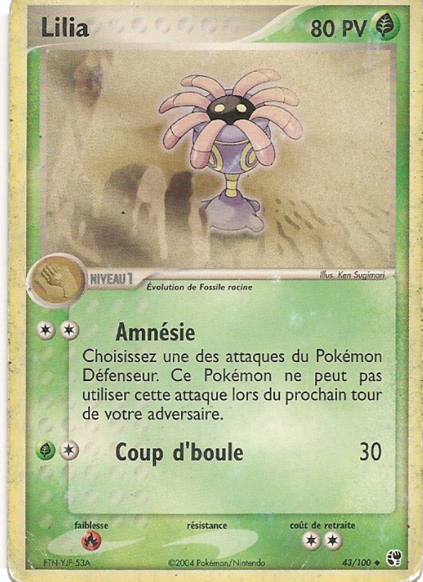Lilia 43 — EX Sandstorm (French Pokémon TCG card)