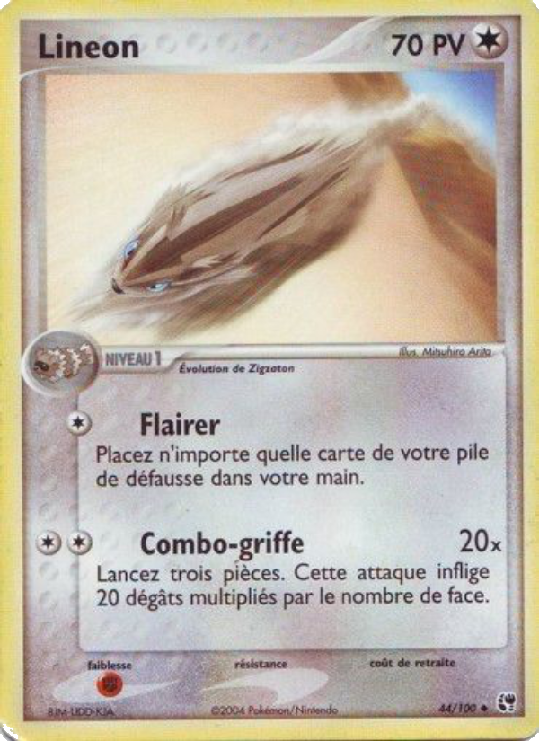 Lineon 44 — EX Sandstorm (French Pokémon TCG card)