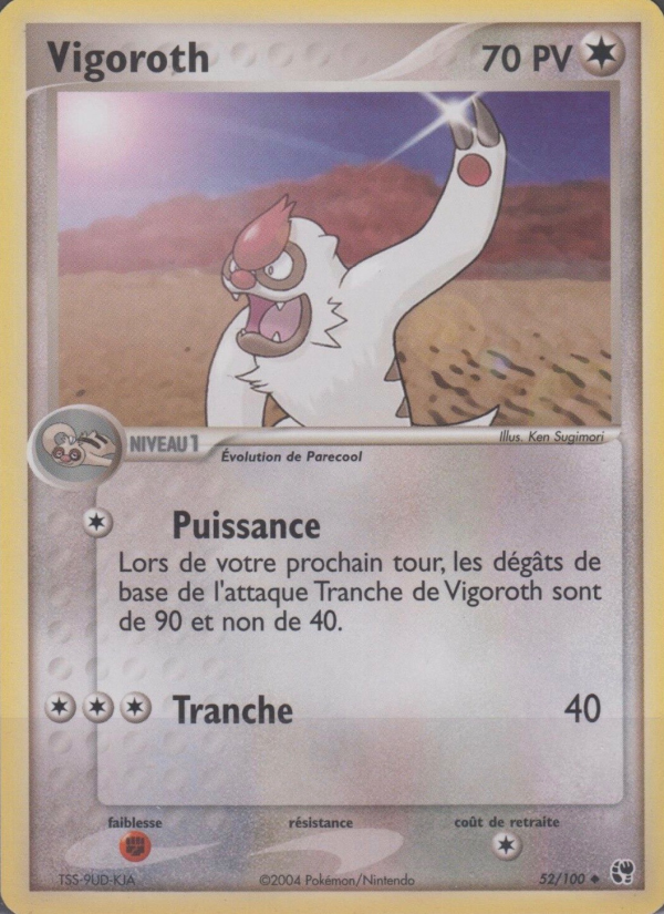 Vigoroth 52 — EX Sandstorm (French Pokémon TCG card)