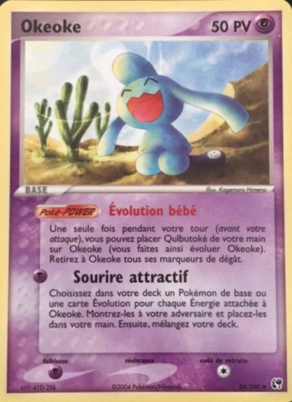 Okeoke 54 — EX Sandstorm (French Pokémon TCG card)