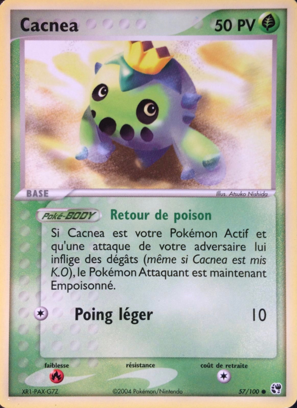 Cacnea 57 — EX Sandstorm (French Pokémon TCG card)