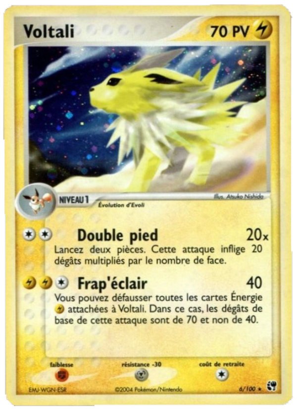 Voltali 6 — EX Sandstorm (French Pokémon TCG card)