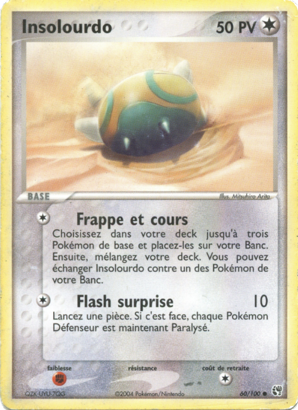 Insolourdo 60 — EX Sandstorm (French Pokémon TCG card)