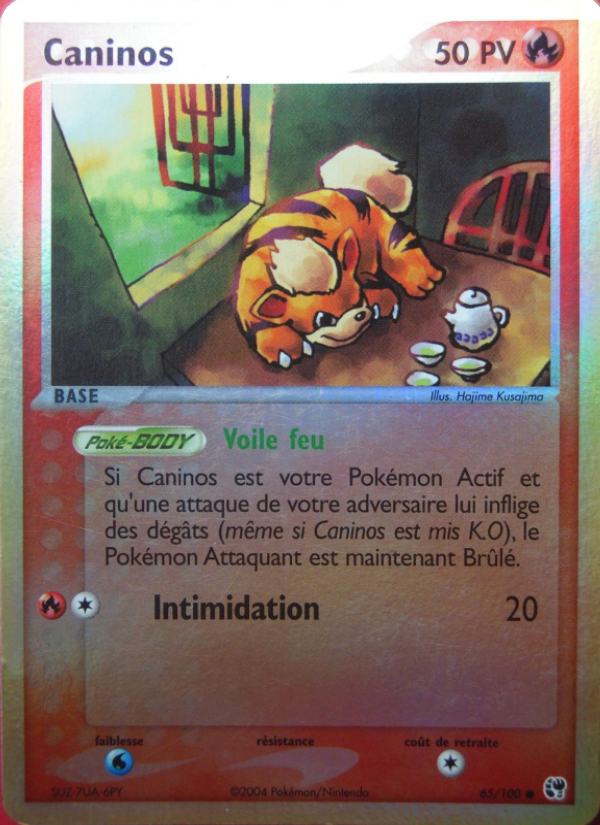 Caninos 65 — EX Sandstorm (French Pokémon TCG card)