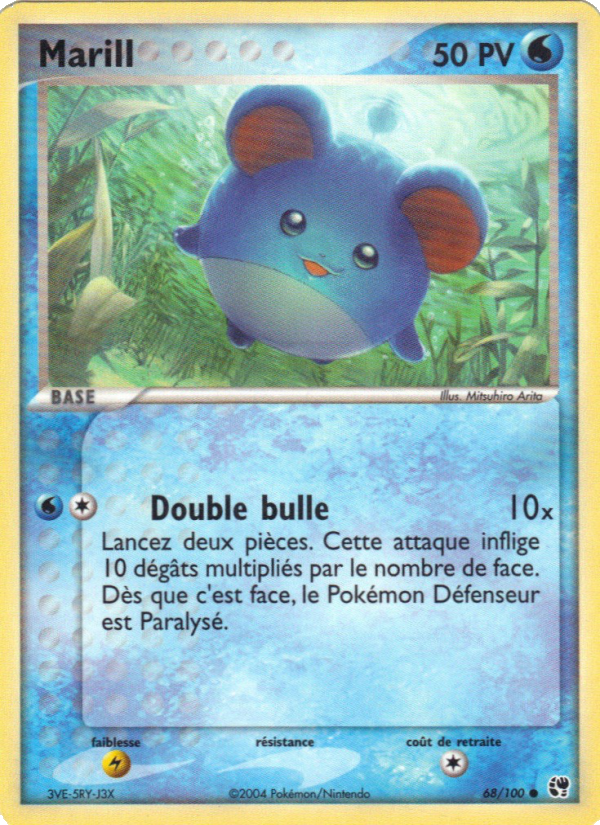 Marill 68 — EX Sandstorm (French Pokémon TCG card)