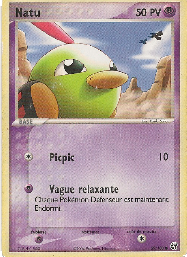 Natu 69 — EX Sandstorm (French Pokémon TCG card)