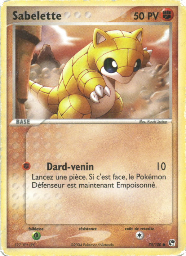 Sabelette 75 — EX Sandstorm (French Pokémon TCG card)