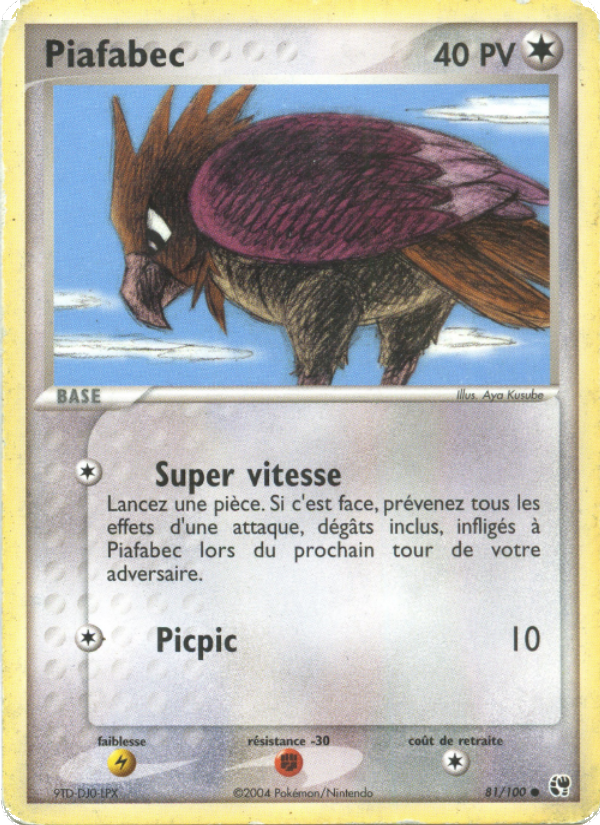 Piafabec 81 — EX Sandstorm (French Pokémon TCG card)
