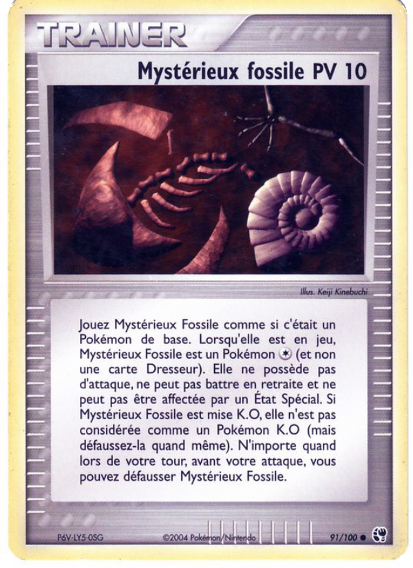Mystérieux fossile 91 — EX Sandstorm (French Pokémon TCG card)
