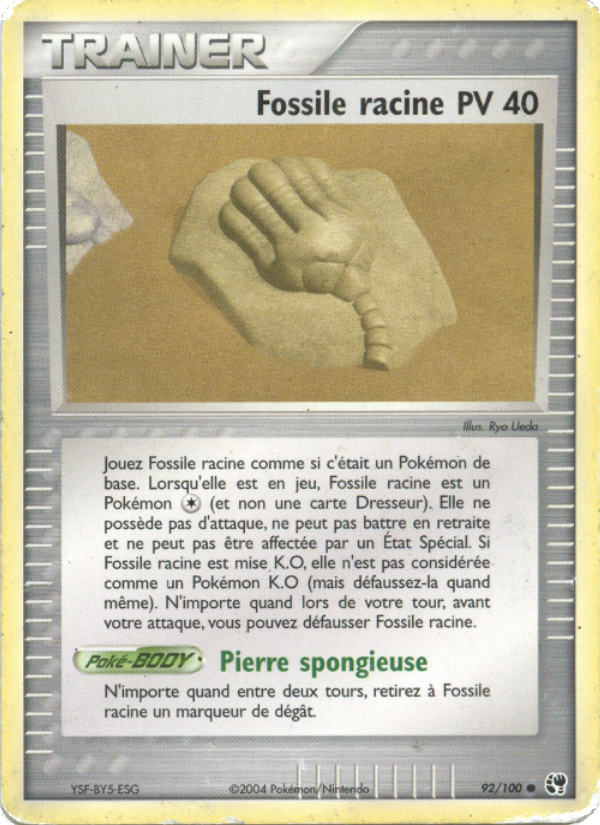 Fossile racine 92 — EX Sandstorm (French Pokémon TCG card)