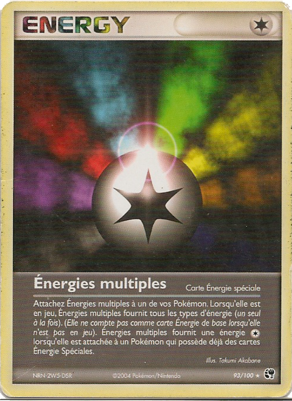 Énergies multiples 93 — EX Sandstorm (French Pokémon TCG card)