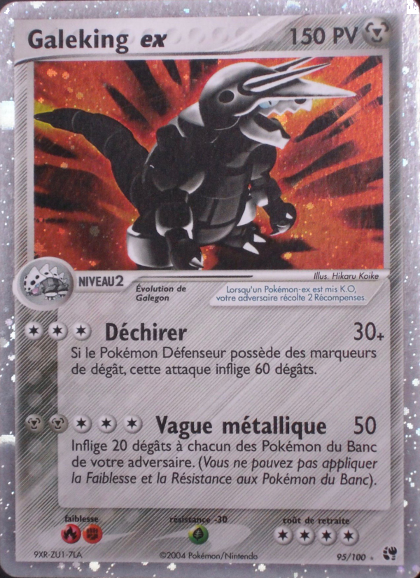 Galeking ex 95 — EX Sandstorm (French Pokémon TCG card)