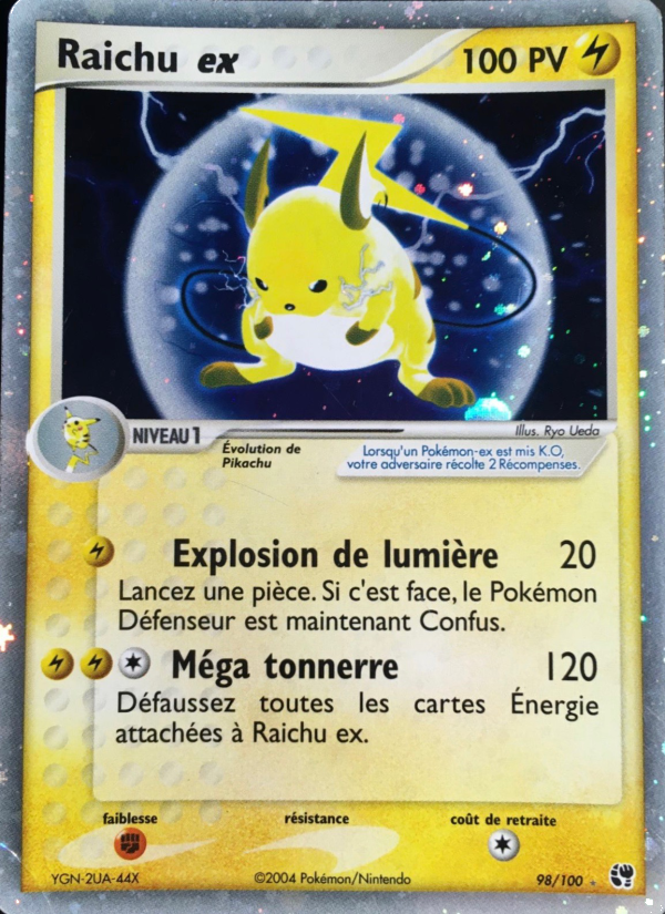 Raichu ex 98 — EX Sandstorm (French Pokémon TCG card)