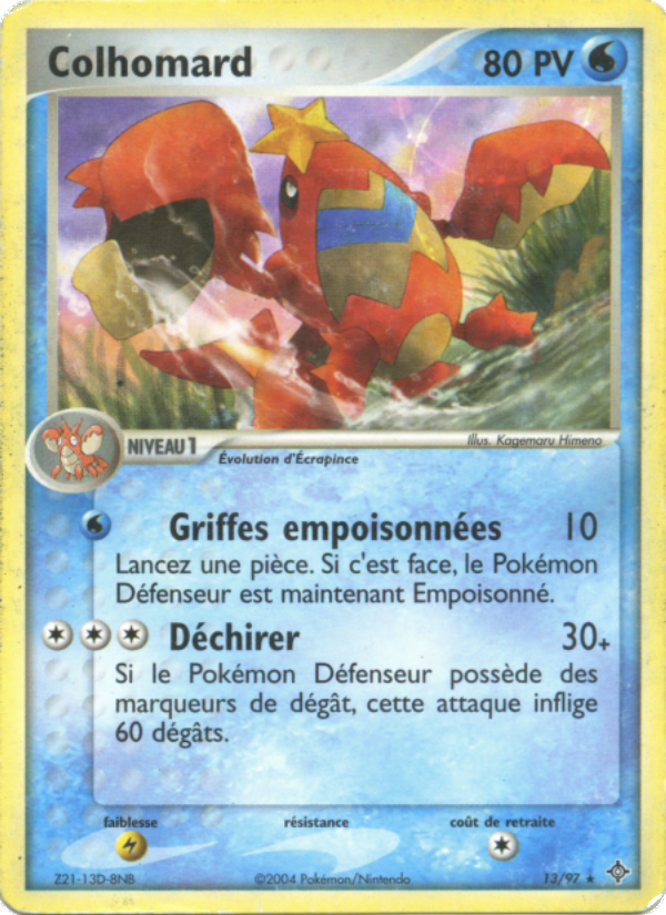 Colhomard 13 — EX Dragon (French Pokémon TCG card)