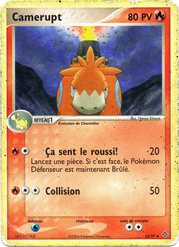 Camerupt 24 — EX Dragon (French Pokémon TCG card)